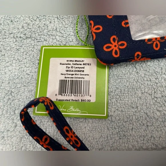 Vera Bradley Syracuse Collegiate Lanyard Wallet - Picture 7 of 14